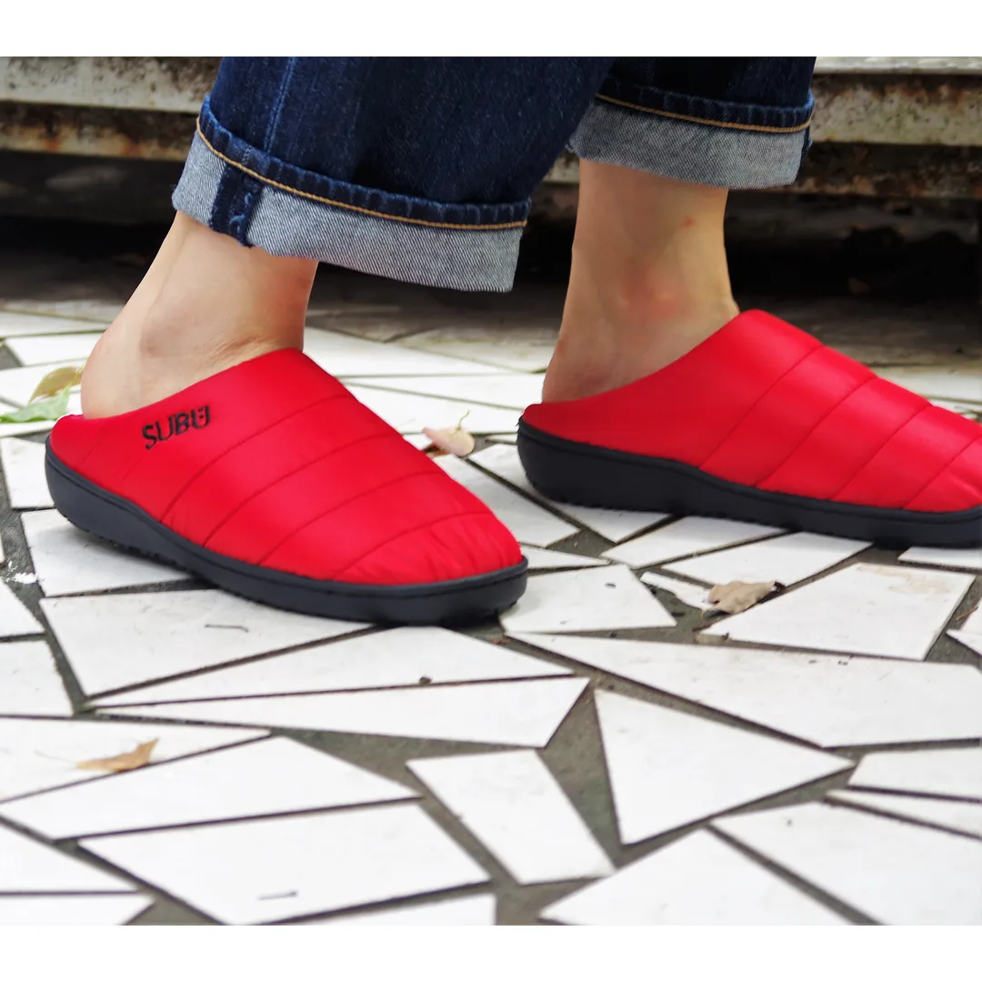 SUBU Tokyo Fall & Winter Slippers - Red