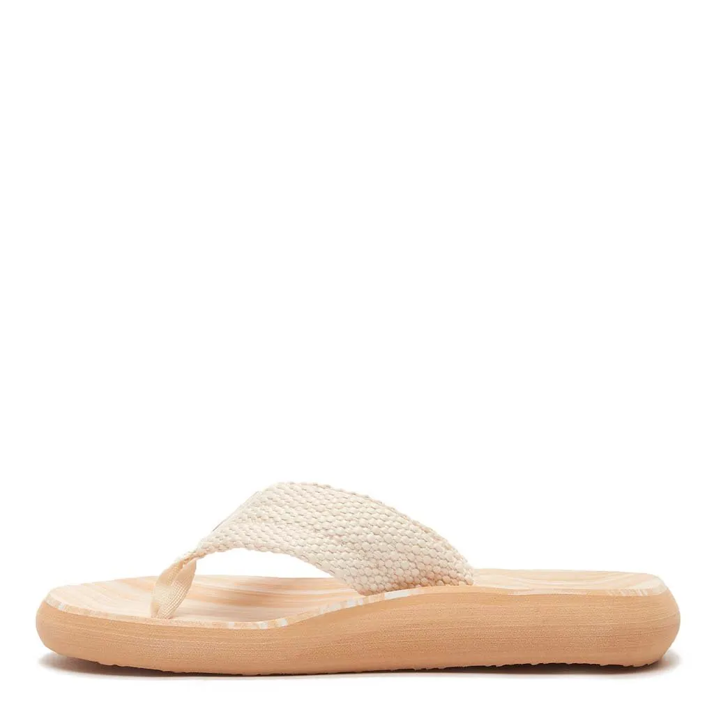 Sunset Cream Webbing Flip Flops