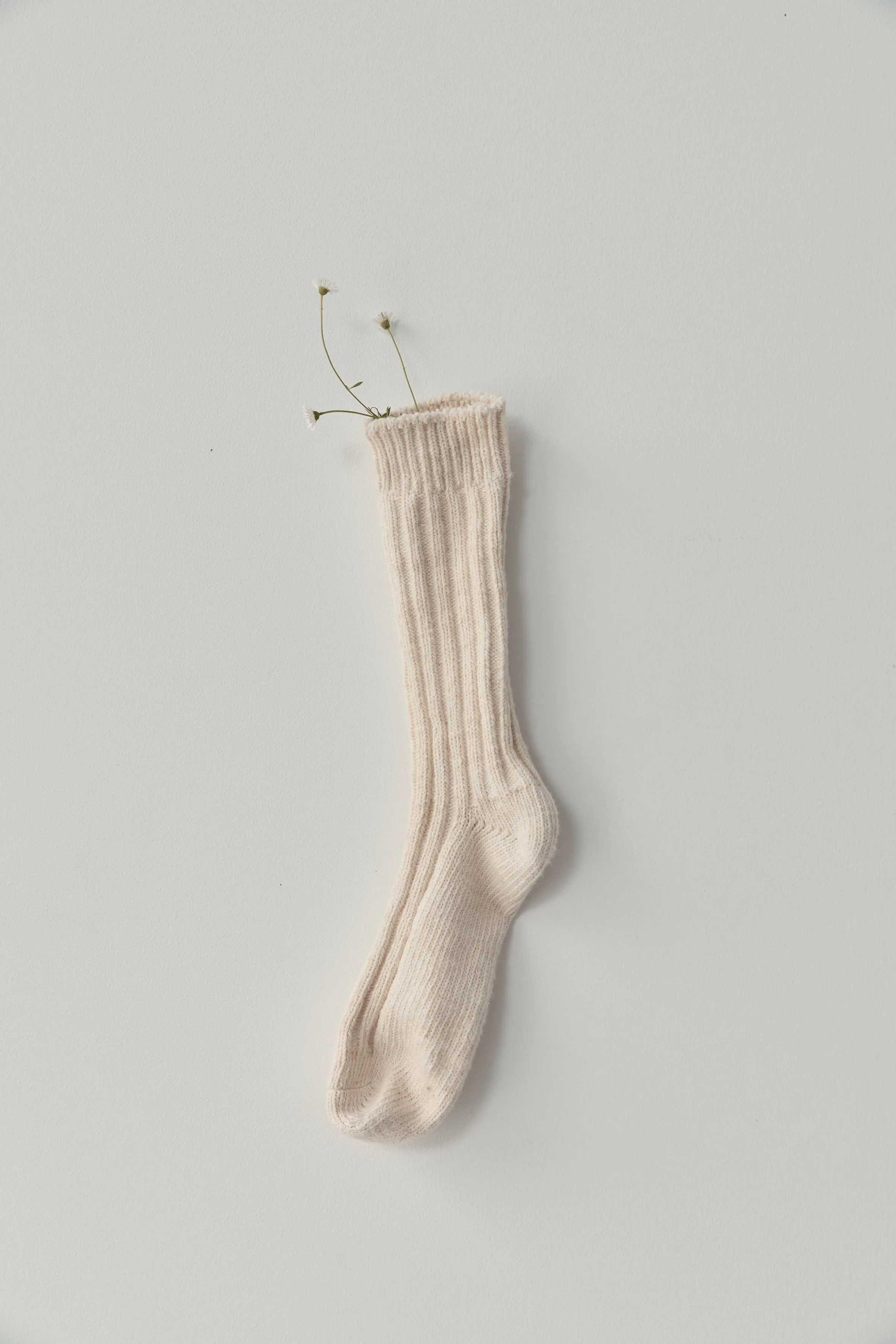 the woven sock 3 pack - cream