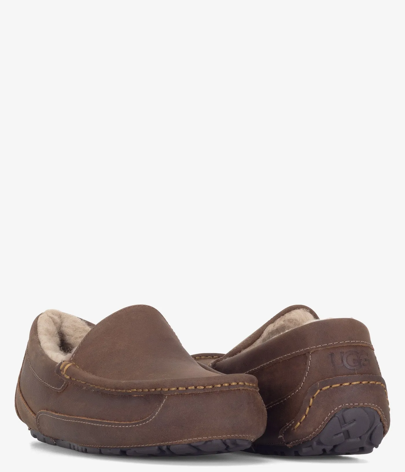 UGG Ascot Matte Leather Slipper - Men