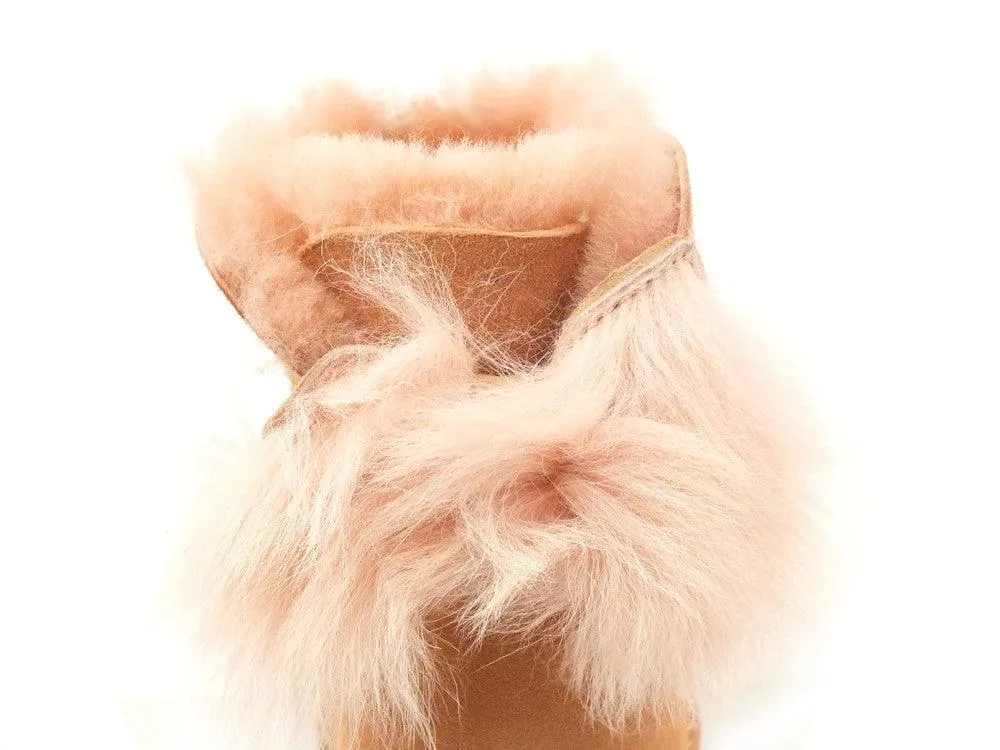 UGG W Fluff Bow Mini Suntan 1094967 W