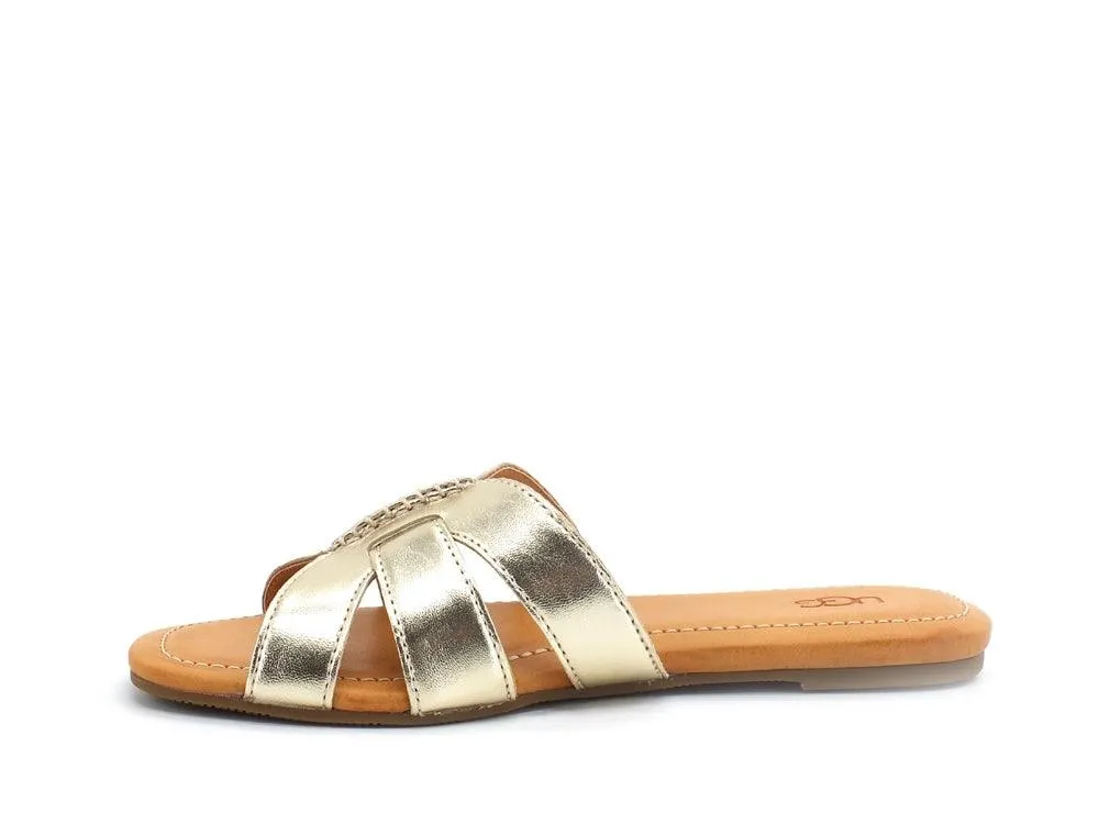 UGG W Teague Ciabatta Donna Gold Metal W1119750