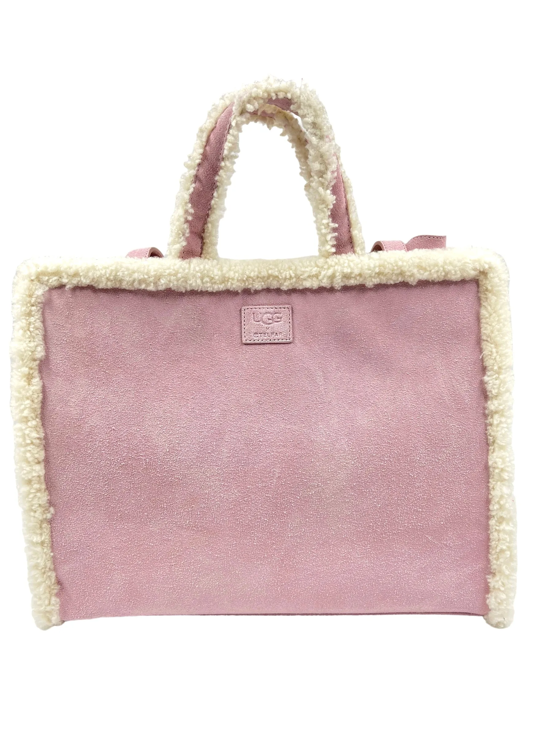 Ugg x Telfar Pink Suede Medium Shopper Tote