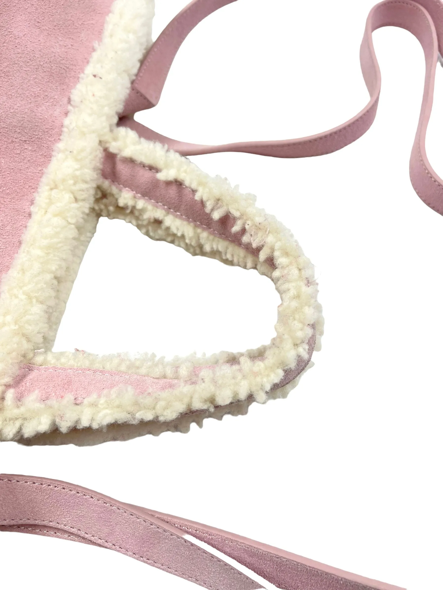 Ugg x Telfar Pink Suede Medium Shopper Tote