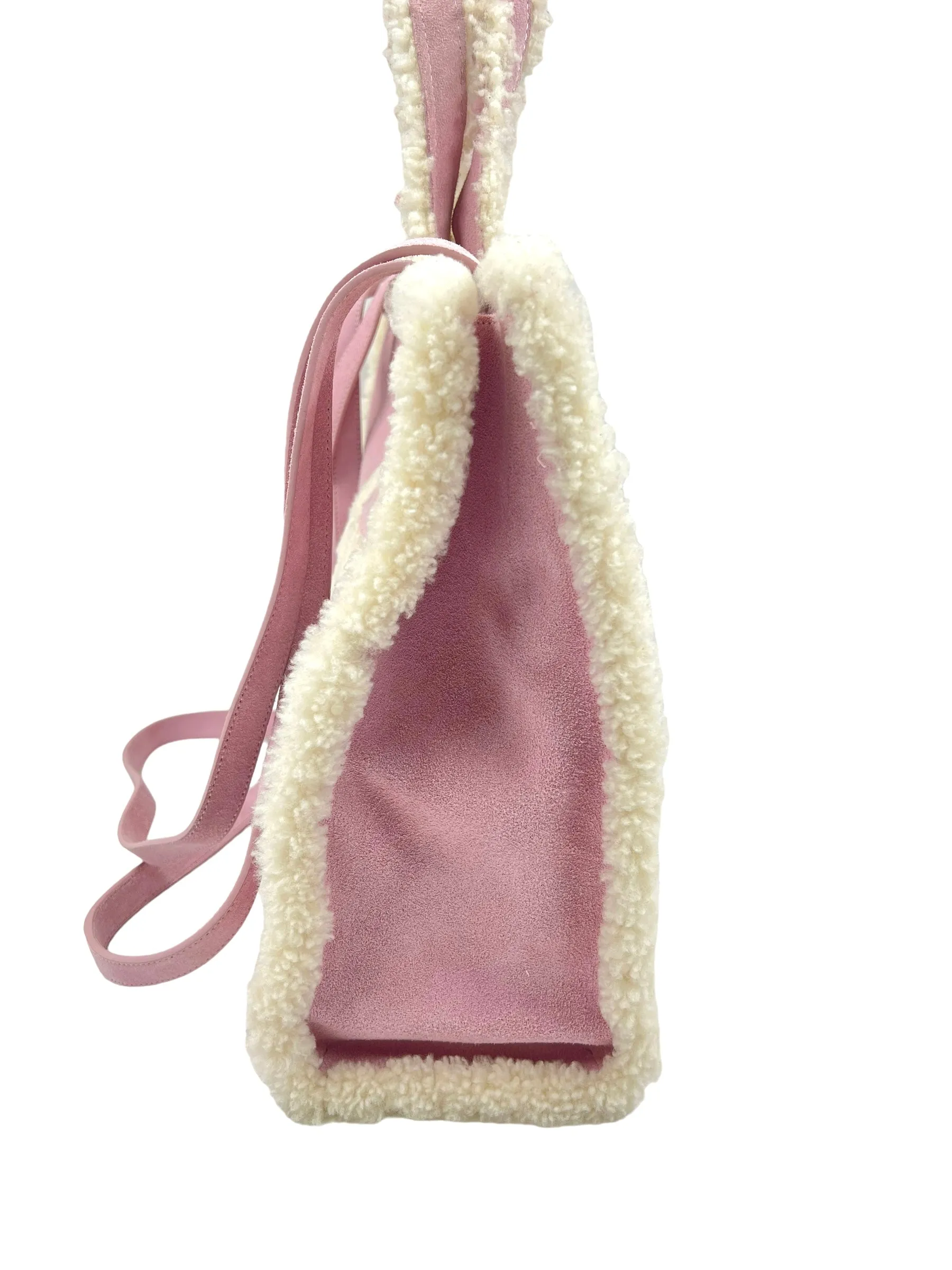 Ugg x Telfar Pink Suede Medium Shopper Tote