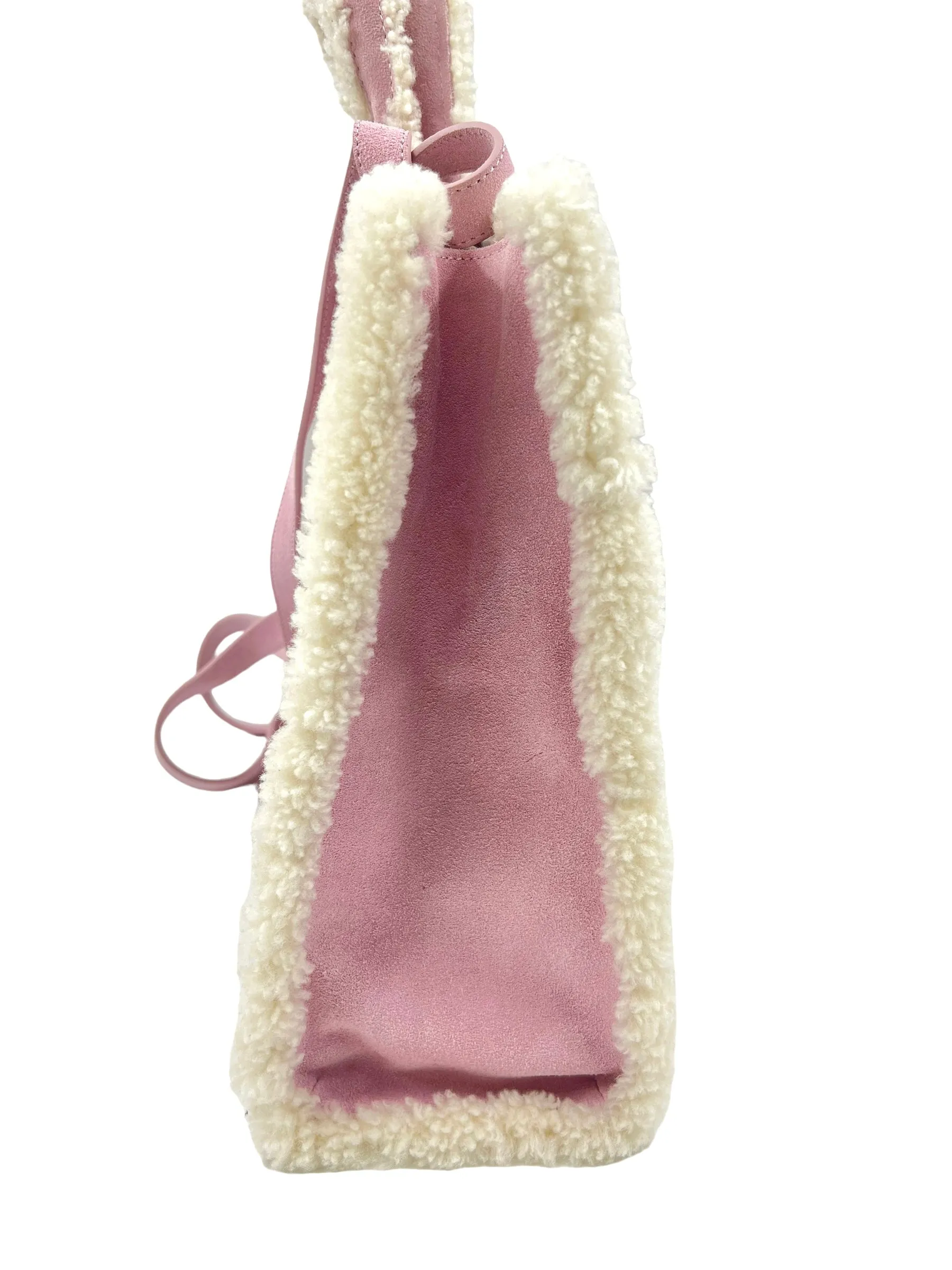 Ugg x Telfar Pink Suede Medium Shopper Tote