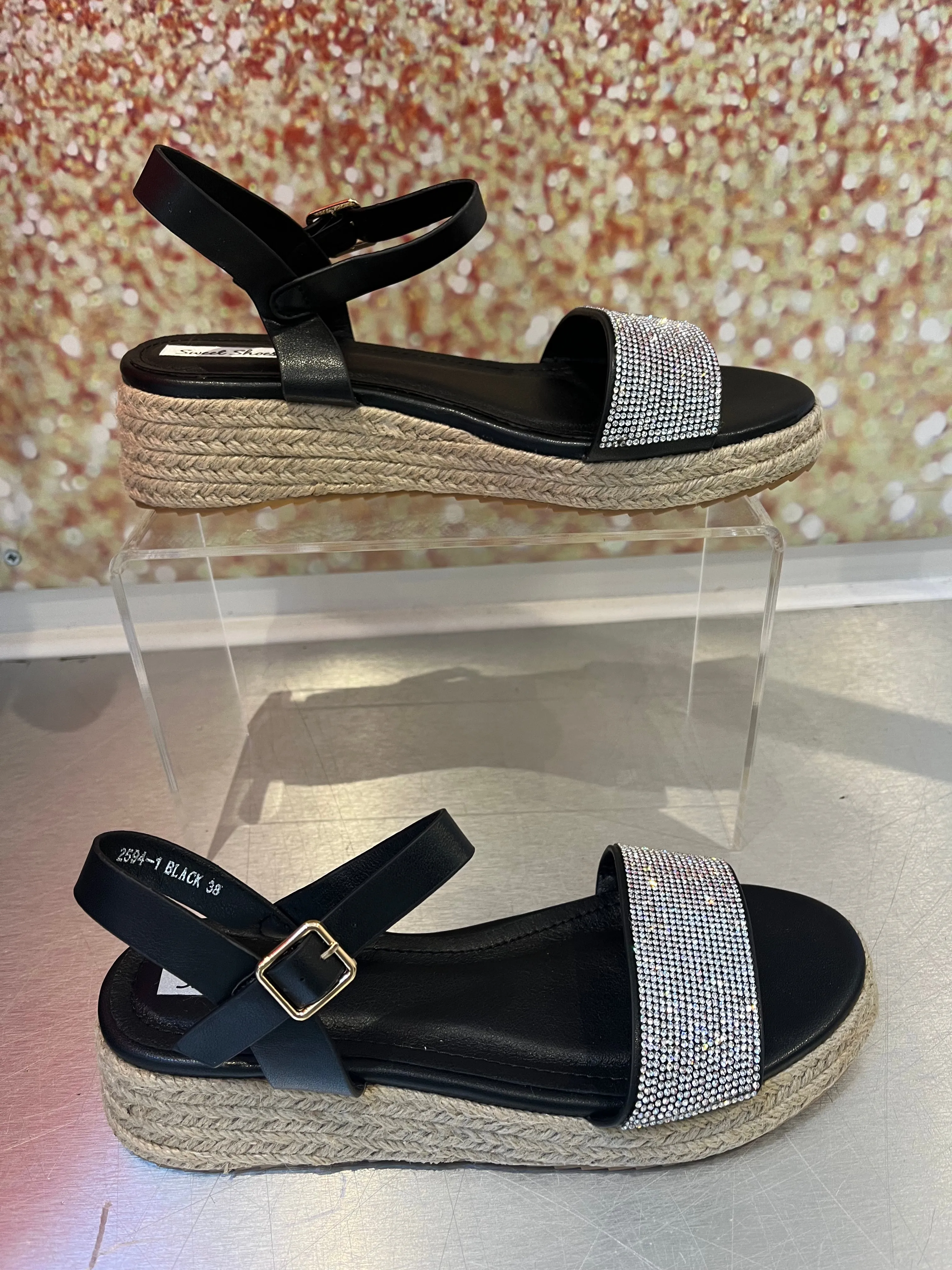 Wedge Diamante  Sandal