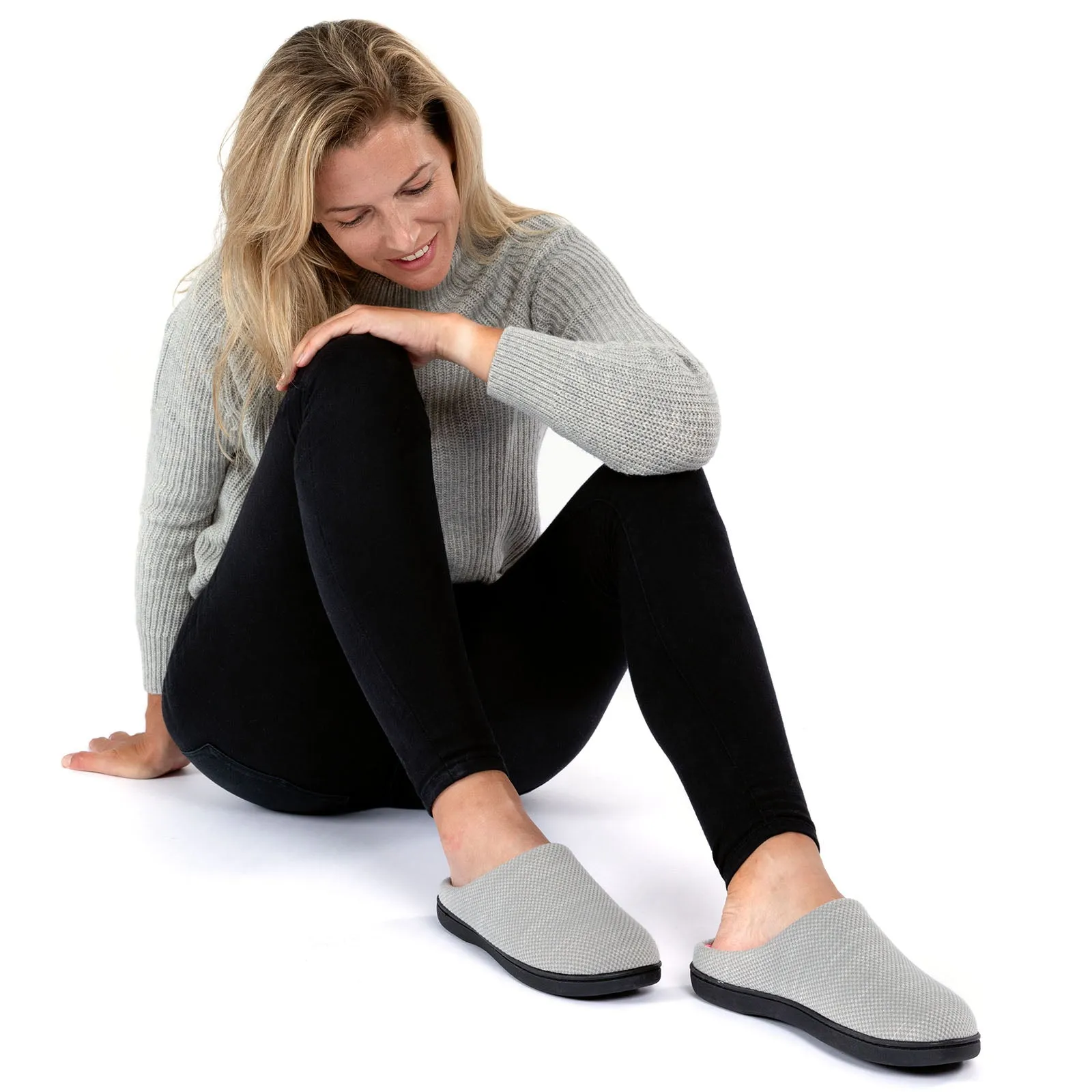 Women's Birdseye Knit Two-Tone Slipper