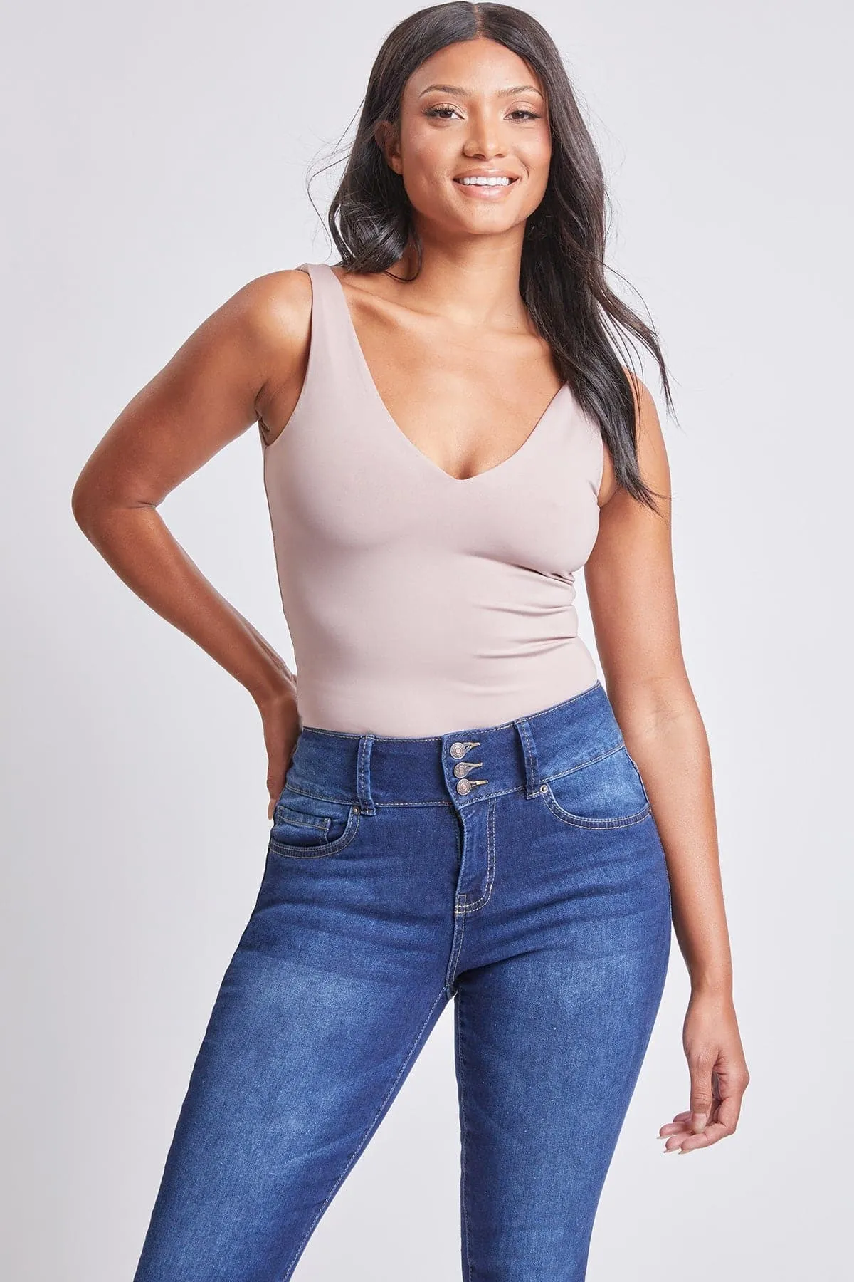 Women's Double V Neck Tank Bodysuit